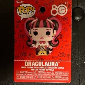 Funko Monster High Draculara Vinyl Figure Pin - Pink and Black